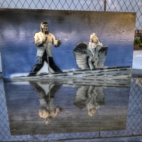 Elvis & Marilyn at the Beach