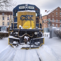 The Back of an Outgoing Train