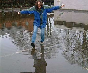 Stef in a Puddle