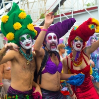 At the Mermaid Parade