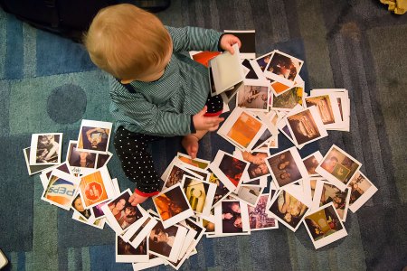 Perusing Polaroids