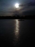Cloudy Eclipse Night