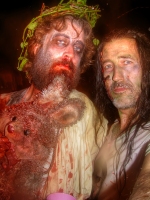 Me and Zombie Jesus with Mr Easter Bunny